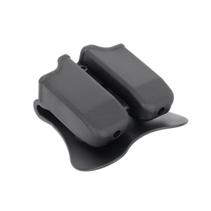 G17/G19/ACP Airsoft Double Mag Pouch Series - Black [Amomax]